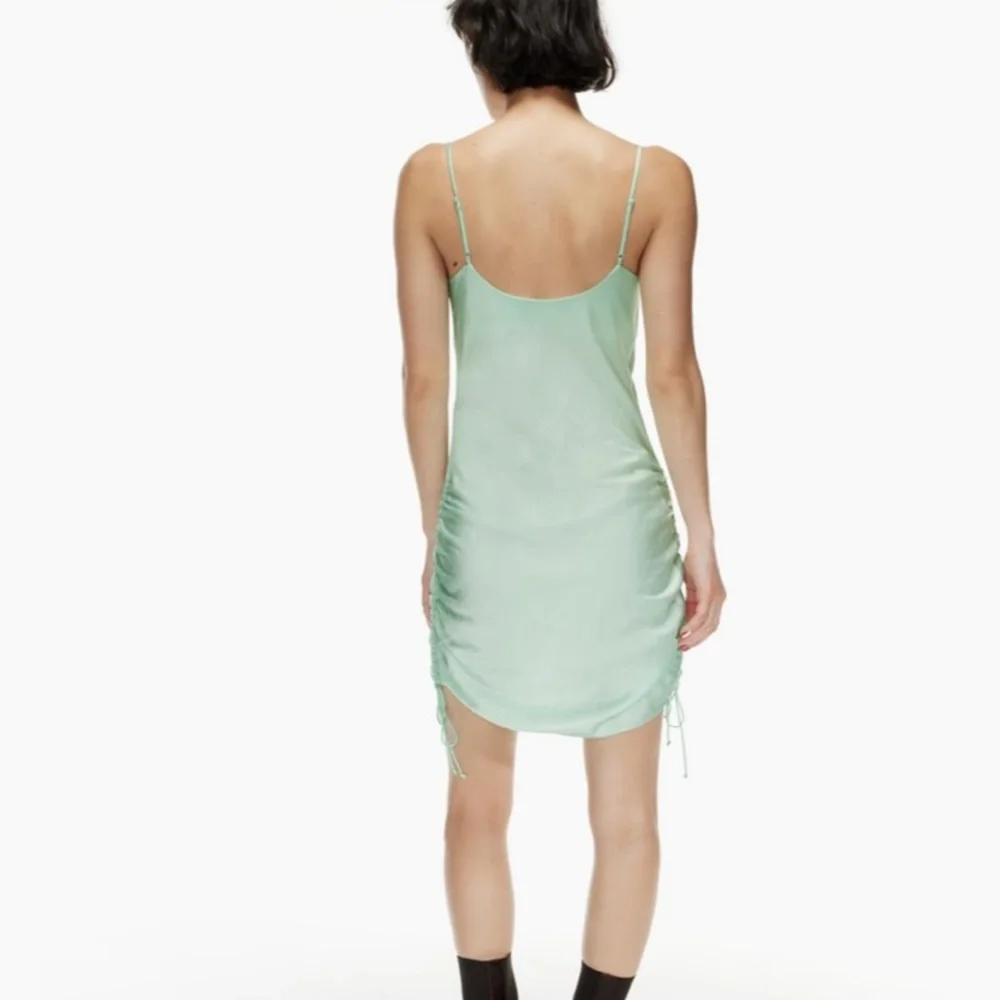 Aritzia “only ruched” slip mini dress in poetic pink, S - Picture 7 of 12